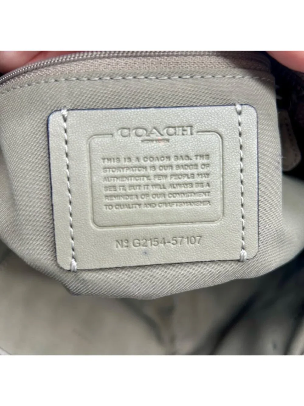 Coach Soft Grey Turn-lock Chain Tote Bag 57107